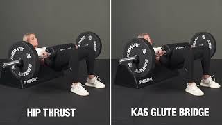 Hip Thrust vs Kas Glute Bridge  Mirafit [upl. by Valerle]