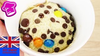 SUPERCOOKIE IN A MUG  Biscuit with chocolate pieces  Microwave cake in 3 minutes  M amp Ms [upl. by Nnaecyoj]