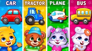 Learn Vehicle Names amp Vehicle Sounds for Kids  Toddler Learning Video  RV AppStudios [upl. by Creamer]