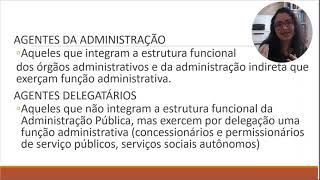 Atos Administrativos Agentes da Administração [upl. by Ttezzil]