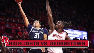 Georgetown at Rutgers  Highlights  Big Ten Mens Basketball  Nov 15 2023 [upl. by Schroer]