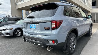 2024 Honda Passport Trailsport  Sonic Gray Pearl  Walkaround [upl. by Pappano645]