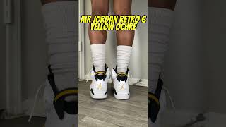 Air Jordan Retro 6 Yellow Ochre on foot 😍 [upl. by Perzan]