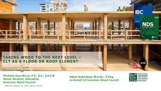 Taking Wood to the Next Level – CLT as a Floor or Roof Element [upl. by Aynnat881]