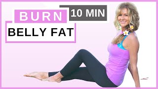 10 Minute Ab Workout For Women Over 50  Reduce Belly Fat Fast  Fabulous50s [upl. by Shirline]