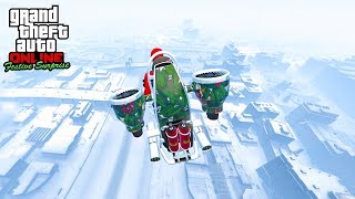 LA NEIGE SUR GTA 5 ONLINE  BATAILLE BOULE DE NEIGE [upl. by Kohler605]