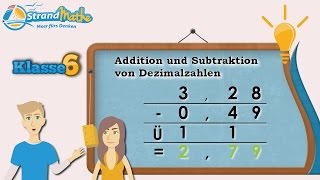 Dezimalzahlen Addition und Subtraktion  Klasse 6 ★ Wissen [upl. by Airehtfele295]