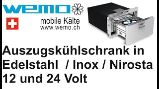 Auszugskühlschrank 12 Volt Vitrifrigo DW D30A D20A in Edelstahl INOX nirosta [upl. by Evette144]