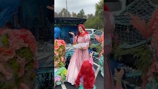 FIRST PLACE 🥇 disney ariel thelittlemermaid diy littlemermaid disney trunkortreat [upl. by Noeled]