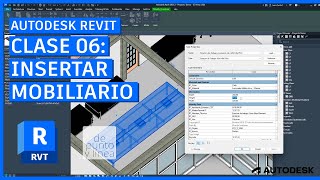 Introducción a Autodesk Revit 2025 06  Como insertar y descargar mobiliario  CURSO DESDE CERO [upl. by Eleirbag179]