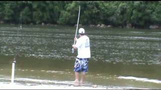 Pesca de praia Bertioga  SP Beach Fishing [upl. by Lehpar]