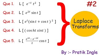 How to solve laplace transforms by using first shifting property fully explained in Hindi [upl. by Sonny674]