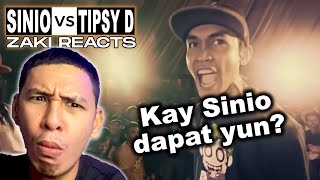 𝐙𝐚𝐤𝐢 𝐑𝐞𝐚𝐜𝐭𝐬  Tipsy D vs Sinio  Kay Sinio dapat yun [upl. by Odnumyar624]