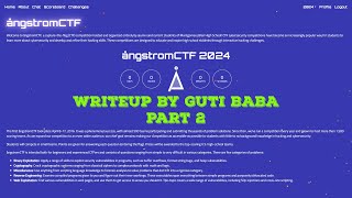 Angstrom CTF 2024 Writeup Part2  Writeup  GUTI BABA [upl. by Heyer]