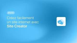 Créez facilement un site internet avec Site Creator [upl. by Demetra]