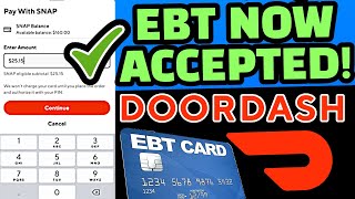 PEBT 2023  HOW TO ADD EBT TO DOORDASH  PAY WITH EBT ON DOORDASH  USE EBT ON DOORDASH [upl. by Hartmunn679]