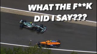 Vettel Angry Team Radio After Lando Norris Spa Crash [upl. by Uriia]