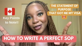 How to Write a Perfect SOP for Canada 🇨🇦 Study Visa Reading my SOP [upl. by Anaizit344]