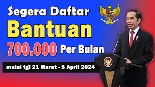 SEGERA DAFTAR  BANTUAN 700 RIBU PERBULAN SUDAH DIBUKA PENDAFTARANNYA CEK DISINI [upl. by Ogawa]