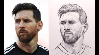 A Better way to Practice Drawing using loomis method  Messi [upl. by Eniamsaj]