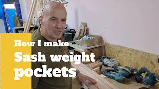 How i make sash weight pockets [upl. by Gelya]