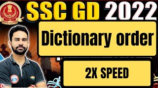 Dictionary Order Reasoning Tricks  Reasoning For SSC Gd  Reasoning For SSC Gd By Rahul Sir [upl. by Nois]