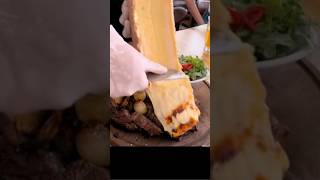 Melted Raclette Covered Steak or Creamy Lobster Mac amp Cheese raclette raclettecheese [upl. by Nie]