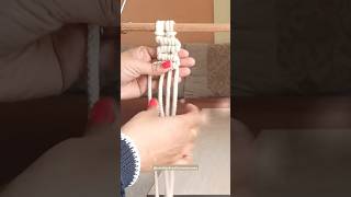 Macrame beginners friendly knots 🪢  Home decor ❤️viralshorts [upl. by Gurias]