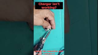 Mobile Charger not workingA swollen capacitor [upl. by Kopans]