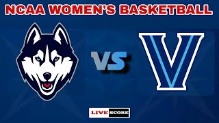 UConn Huskies vs Villanova  NCAA Womens Basketball Live Scoreboard [upl. by Deana]