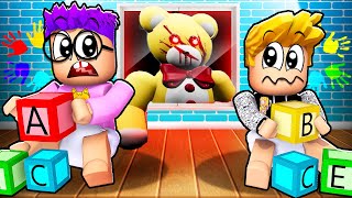 DEADLY TEDDY BEAR IN ROBLOX DAYCARE SECRET LANKYBOXEXE ENDING [upl. by Edyak]