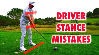 Do Not Make These Driver Stance Mistakes  Simple Golf Drills [upl. by Atsugua473]