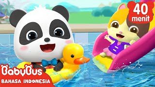 Ayo Kita Berenang Bersama Kiki dan Mimi  Lagu Berenang Anakanak  BabyBus Bahasa Indonesia [upl. by Mansfield]