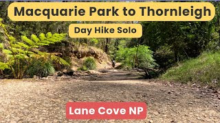 The Great North Walk 12k Hike Macquarie Park to Thornleigh Solo Lane Cove NP [upl. by Breen]