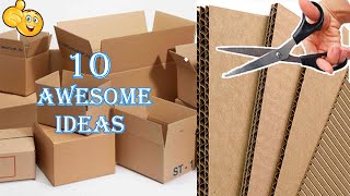 10 Great Ideas  You Wont Believe What You Can Make From Cardboard 55 [upl. by Affrica]