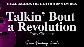 Talkin Bout a Revolution  Tracy Chapman Acoustic Karaoke [upl. by Clellan]