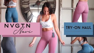 NVGTN TRY ON REVIEW  seamless leggings haul [upl. by Alyacim]