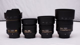 Nikon 28mm 35mm 50mm and 85mm 18g comparison [upl. by Ahsenahs]