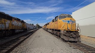 Union Pacific North and South Bound Metrolink at Glendale Station [upl. by Joye544]