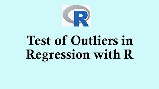 Statistics using R programming  Test of Outliers in Regression with R [upl. by Ain]