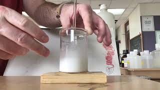 Freezing Beaker to Wood Demonstration AP Chem [upl. by Alethea]