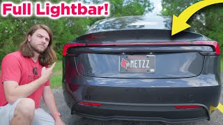 Bringing my Model 3 into 2024  Hansshow LED Taillight Bar [upl. by Avot499]