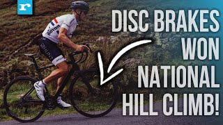 A Closer Look At The National Hill Climb Winning Bike  Are Rim Brakes DEAD [upl. by Agn651]