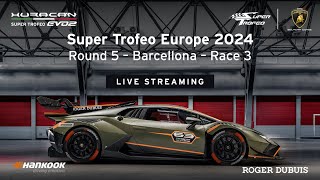 Lamborghini Super Trofeo Europe 2024 – Barcellona Race 3 [upl. by Fannie]