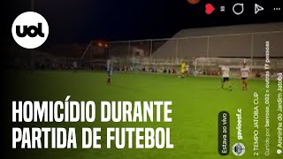 Morte de jovem de 20 anos é registrada em transmissão ao vivo de futebol amador no Ceará [upl. by Alyek]