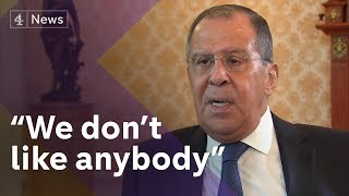 Exclusive Sergey Lavrov Russias Foreign Minister on Skripals Trump kompromat claims and OPCW [upl. by Ancilin]