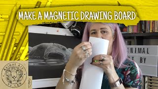 How to make a DIY Magnetic Drawing Board  Any Size  Quick amp Easy [upl. by Elkin493]