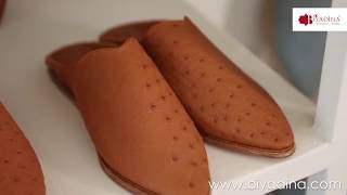 How its made  moroccan slippers Biyadina babouches marocaines [upl. by Nelie792]