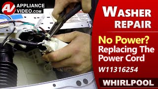 Washer  Power Cord issues  Diagnostic amp Repair [upl. by Sneve]