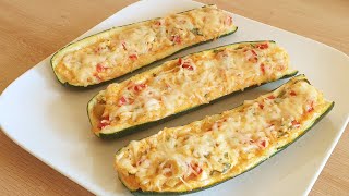 La meilleure recette de courgette farcie aux four 🥒🥒😋😋délicieux et facile [upl. by Atinev]